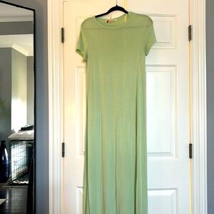 Free people beach. Split hem maxi t-shirt